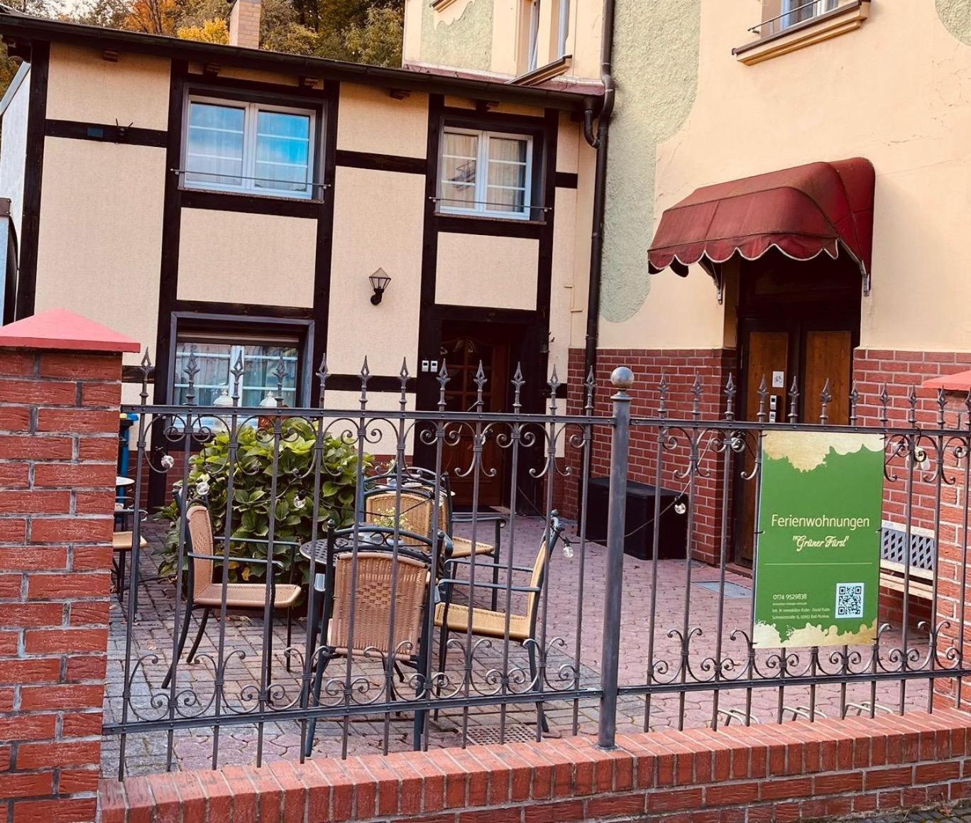 Apartment Gruener Fuerst Mit Sitzecke Im Innenhof & Naehe Park & Erdgeschoss 바트무스카우 외부 사진